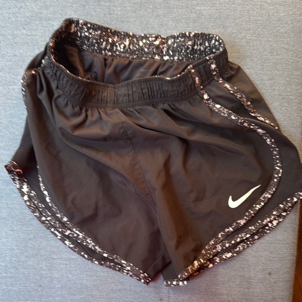 Nike Women's Black and White Trim Athletic Shorts